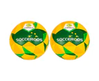 2PK Summit Global Australian Socceroos Soccer Ball Size 5 Football PVC 30 Panel