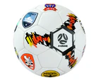 Summit A-League All Teams Soccer/Football Ball Outdoor Sport/Game Size 5 WHT/GRY