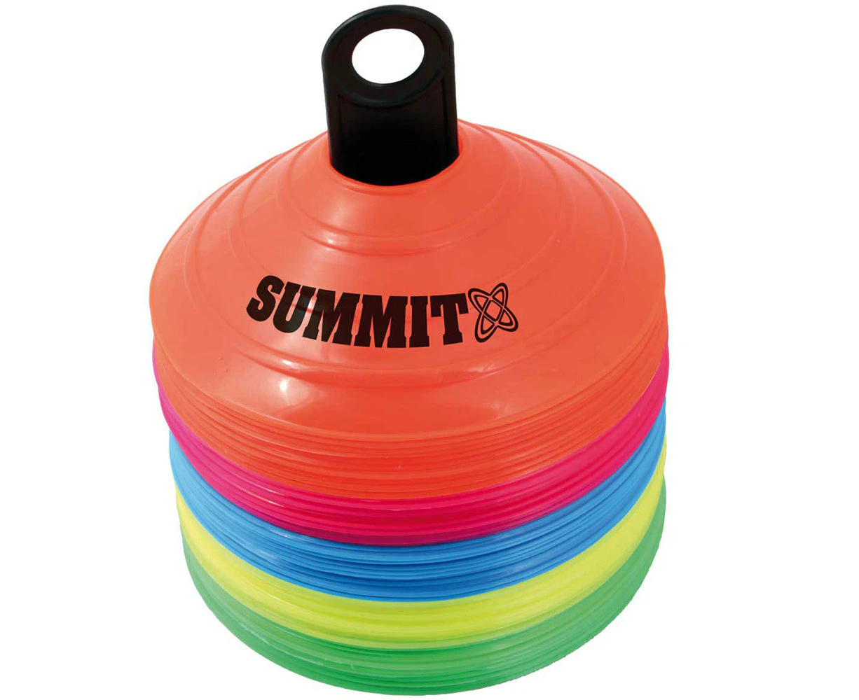 Summit 50PK Marker Sports Cones for Soccer Football Fitness Crossfit Training