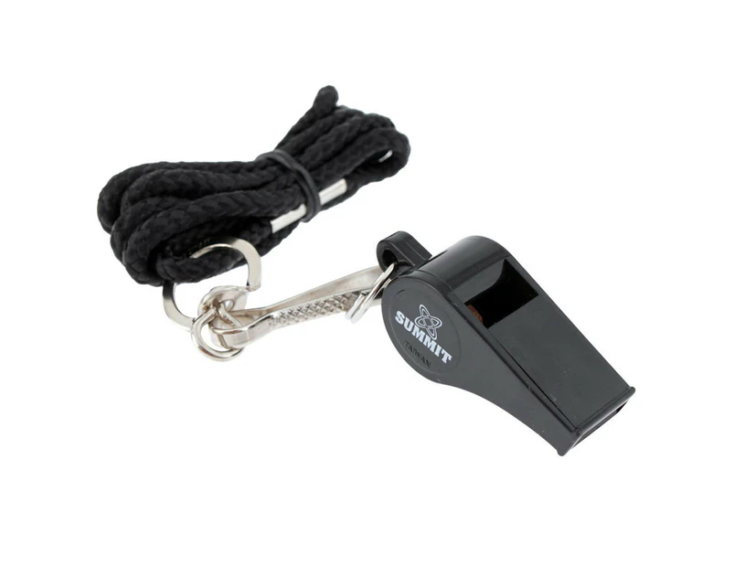 Summit Sports Plastic Whistle for Referee/Pro/Match/Outdoor/Training w/ Lanyard