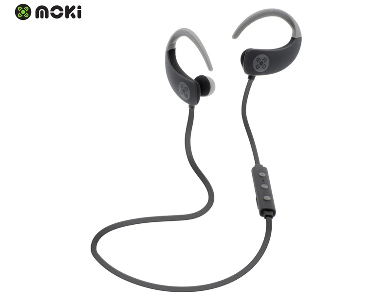 Moki Octane Bluetooth Earphones - Grey