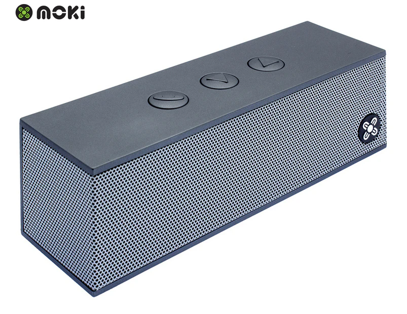 Moki BassBox Portable Bluetooth Speaker - Platinum