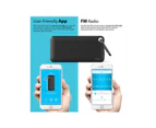 iLuv Mini Smart 6 Wireless Bluetooth Speaker w/Mic/FM Radio for Smartphone Gray