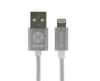 Moki 90cm Braided Lightning MFI-Certified to USB Charging Cable for iPhone SLV