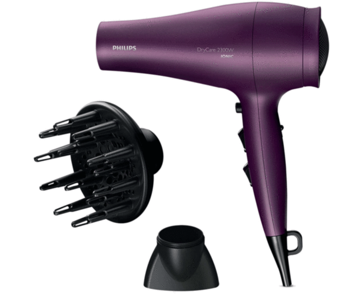 Philips BHD282 2300W Hair Dryer Hairdryer/DryCare Ceramic Ionic/Diffuser/3 heat