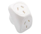 The Brute Power Co. 2-Outlet Angled Double Adapter / Plug