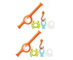 2PK Boon Cast Fishing Pole Bath Time Toy/Game/Play Animal for Baby/Children