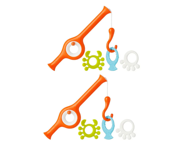 2PK Boon Cast Fishing Pole Bath Time Toy/Game/Play Animal for Baby/Children