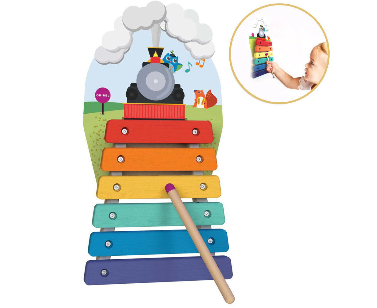 Oribel VertiPlay Wall Toy:  Musical Rail Track Xylophone