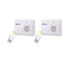 2PK Sansai Wireless Digital Door Chime/Bell/Ring 2 Tones Waterproof Button 100m
