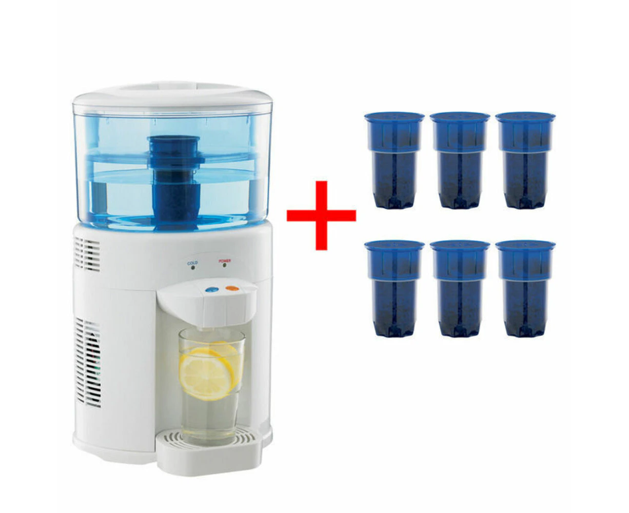 Lenoxx 5L Bench Top Water cooler Filter dispenser 6 pack replacement filter