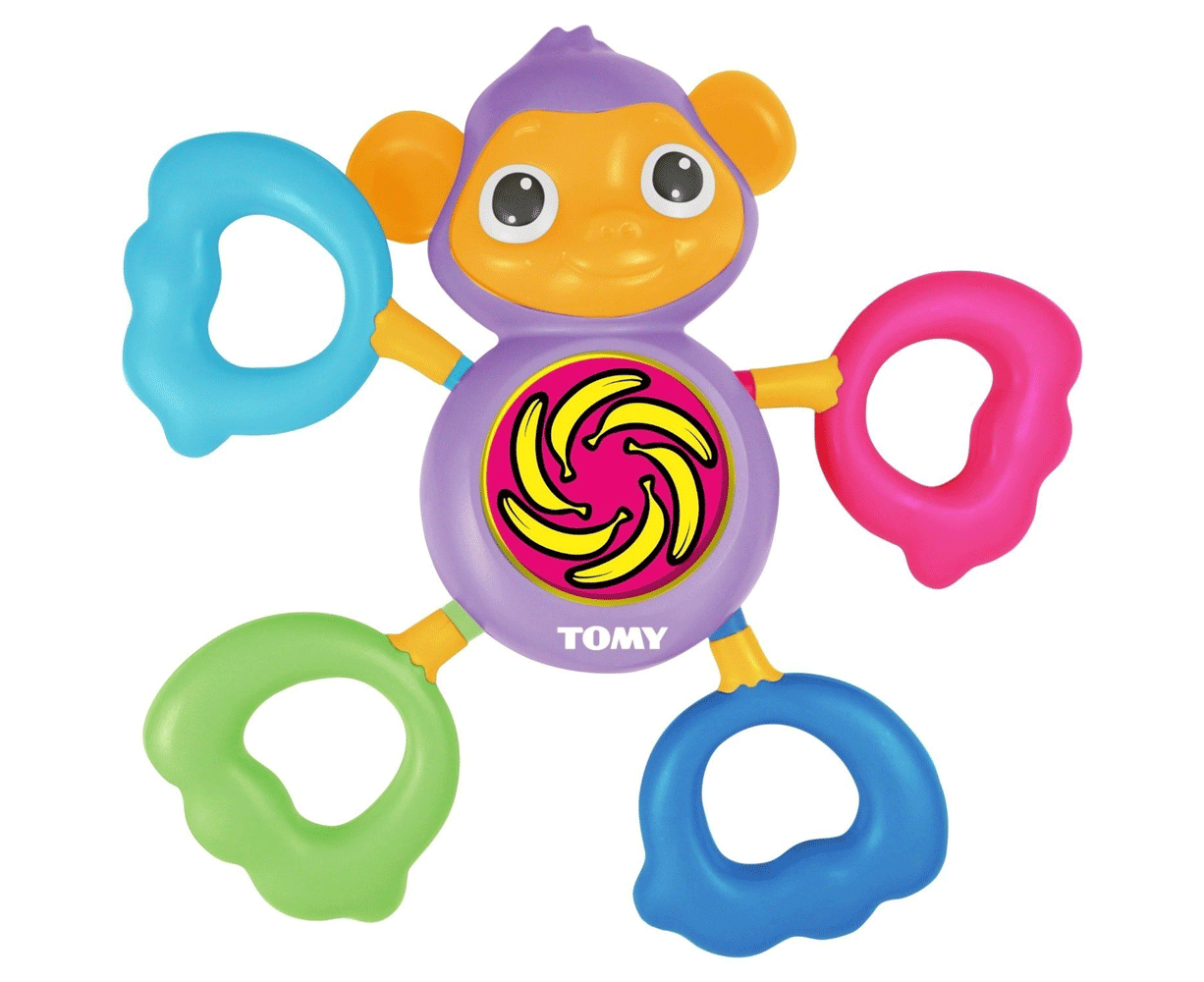 Tomy Grip and Grab Musical Monkey Sound Playing/Activity Toy for Baby/Toddler