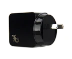 2x Gecko Smart 2.4A USB Wall Charger Power AU/NZ Plug for Smartphones/Cameras BK