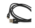 Gecko Lightning MFI-Certified USB-A Charging Cable Data Sync for iPhone Black
