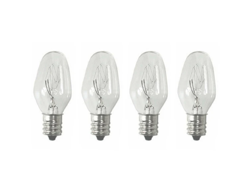 Sansai 4pk 7W/240V E12 Replacement Bulb Clear for Night Light DB-458/DB-459