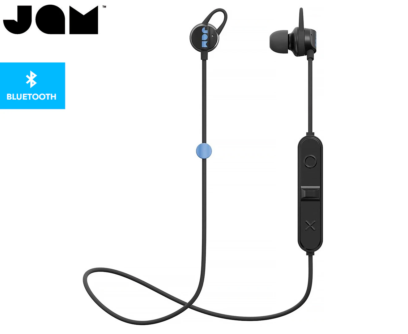 Jam Live Loose Wireless Bluetooth Earphones/Earbuds w/ Mic f/ Samsung/iPhone BLK