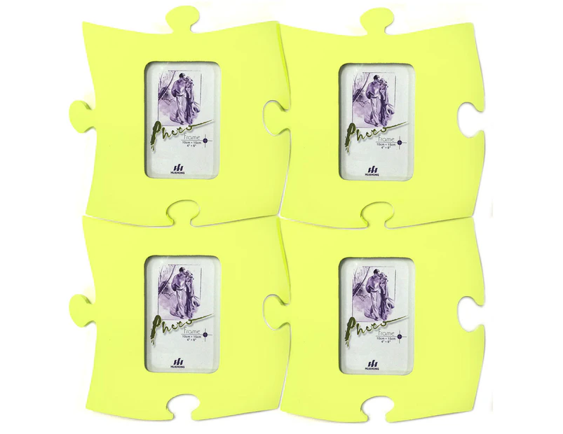 4PK 265mm Wall Puzzle Picture Photo Frame f/10x15cm Photography Green Pantone