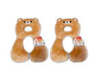 2x Benbat Total Support Headrest Head/Neck Rest Travel Baby 1-4y Car Pillow Bear