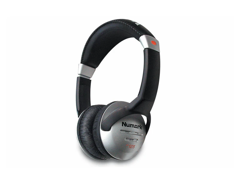Numark HF125 DJ Headphones 3.5mm/6.3mm Jack Plug/Ajustable/Padded/Headband/Audio