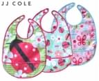 JJ Cole Feeding Bib 3-Pack - Pink Flutter 1