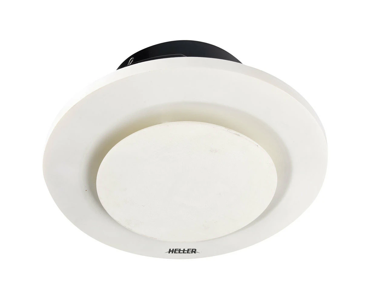 Heller 25cm Ventilating Ducted Round Ceiling Bathroom Air Flow Exhaust Fan White