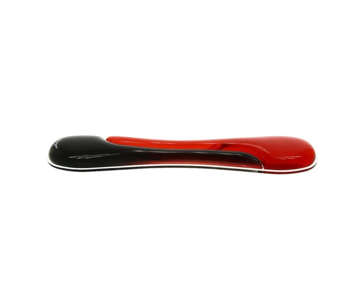 Kensington Red/Black Duo Gel Pillow Standard Keyboard Wrist Rest Ergonomic/Soft