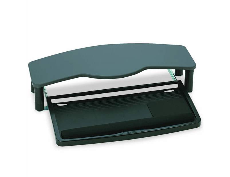 Kensington Over Desk Comfort Keyboard Drawer Table/Desk Organiser Shelf Rack BLK