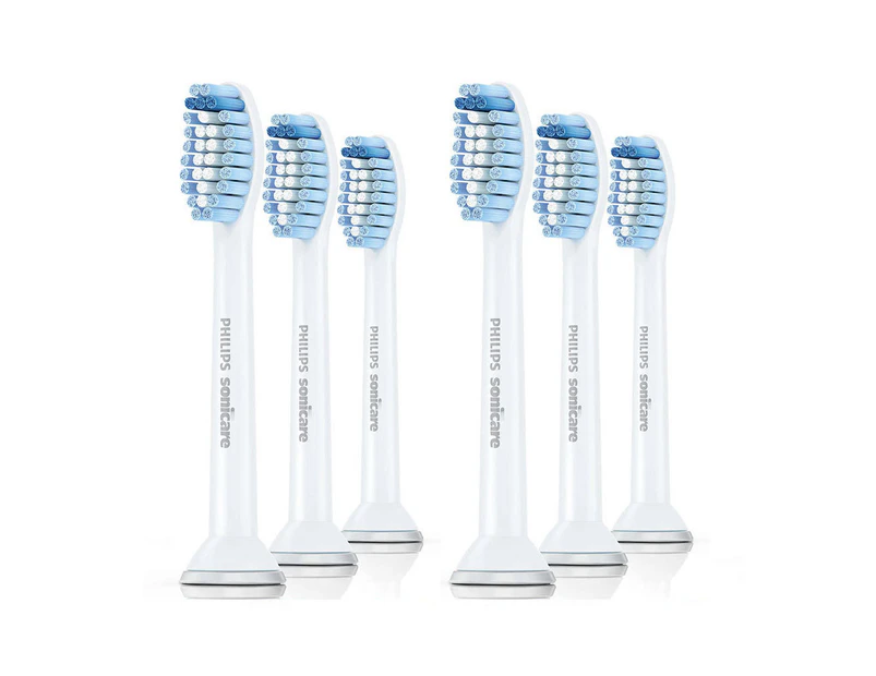 6PC Philips HX6053 Sonicare Sensitive Replacement Heads for Electric Toothbrush