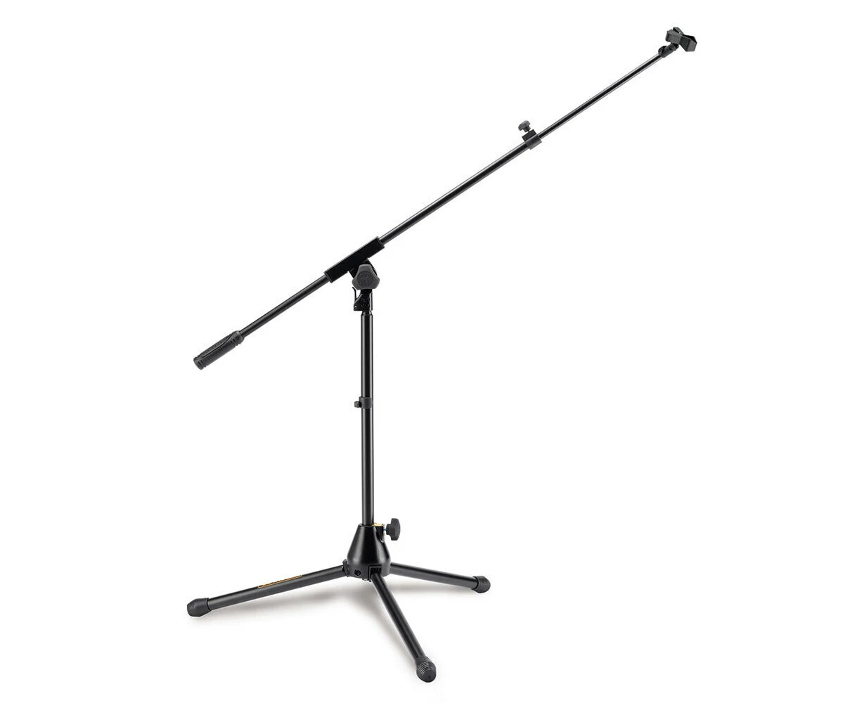 Hercules MS540B Low Profile Tripod Microphone Stand/Holder w/ Boom/Mic Clip BLK