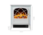 Dimplex Ritz White 2000KW LED Electric Fireplace Stove Freestanding Space Heater