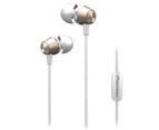 Pioneer SE-QL2T-G In-Ear Headphones Earphones Headset/Mic for Smartphones Gold