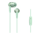 Pioneer SE-C3T-GR In-Ear Headset/Headphones Earbuds w/ Mic for Smartphones Green