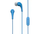 Motorola Earbuds 2 In-Ear Headphones/Headset w/ In-Line Microphone/Earbuds Blue