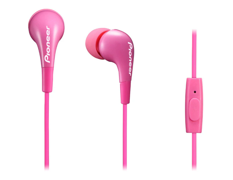 Pioneer SE-CL502T In Ear Dynamic Headphones Earphone iPhone Smartphone MP3 Pink