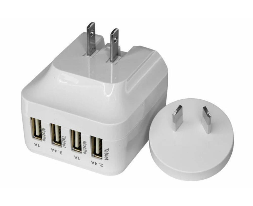 Doss 5V 6.8A 4 Port Usb Charger AU/US Power Plug for Smartphones/Tablets/iPhone