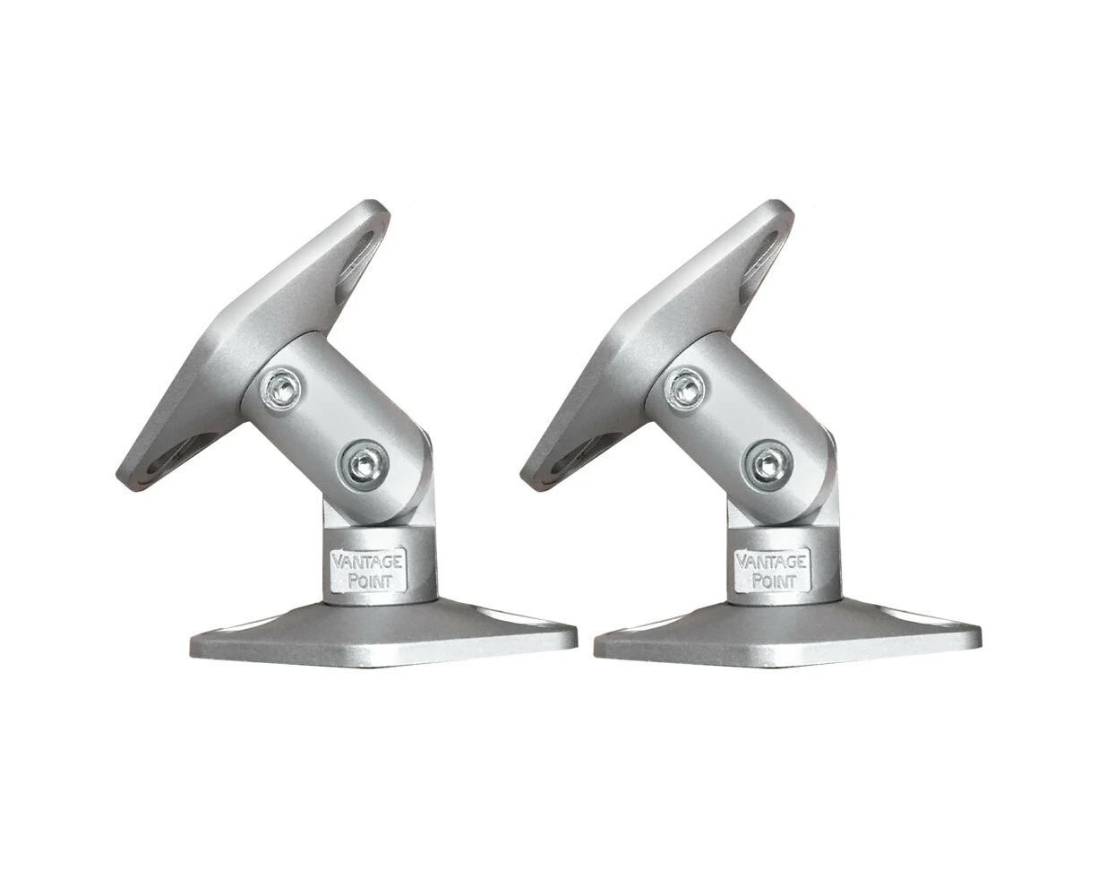 2PK SoundGear Satellite Speaker Bracket Wall/Ceiling Mount/w/Tilt/Swivel Silver