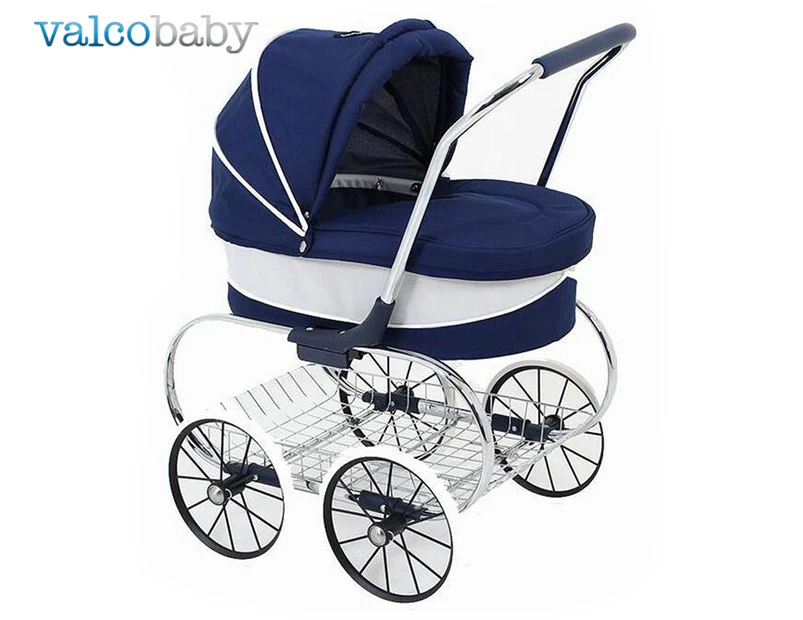 Valco Baby Just Like Mum Princess Doll Toy Stroller - Navy