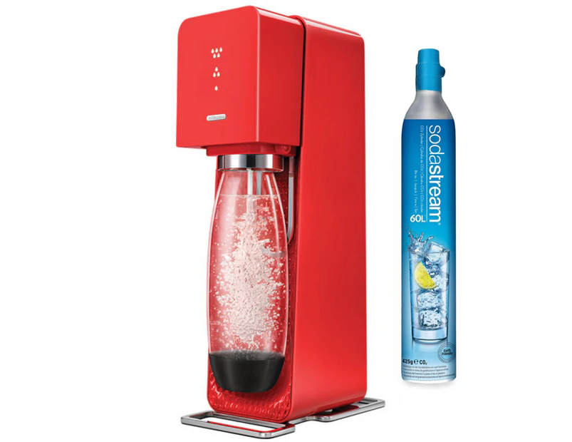 Soda Stream Red Source Element Drinks Soda Sparkling Water Maker Sodastream