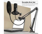 Fifine Technology USB Condenser Broadcast/Podcast Microphone w/Filter/Desk Stand
