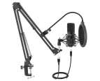 Fifine T730 USB Condenser Microphone Broadcast/Podcast w/Filter/Desk Stand
