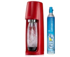 Soda Stream Spirit Red Sparkling Water Maker Fizzy Bubble Drinks SodaStream