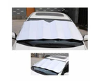 2 Pack Car Windscreen Sun Visor Reflective Shade/Heat Interior Windshield Silver