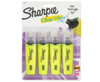 16PK Sharpie Clear View Highlighter Office/School Pen Marker Writing Yellow