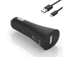 Orico UCQ-1U Black QC2.0 Car Charger 18W/2A w/ Micro USB Cable for Smartphone