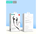 2x Xipin 3.5mm Ear Hook 1.2m Sports/Gym Headphone/Earphones w/Mic/Vol Control BK