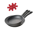 Pyrolux 3-Piece Pyrostone Frypan Set