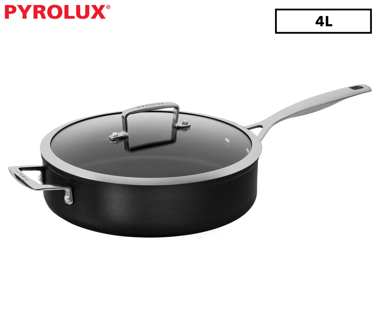 Pyrolux 28cm Ignite Non-Stick Saute Pan w/ Lid