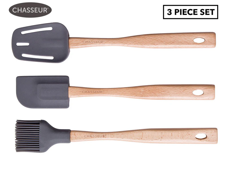Chasseur Silicone Spatula, Basting Brush & Spoon Set