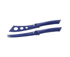 Scanpan Knife Set Cheese Pate Stainless Steel Non-Stick Cutlery Purple & Blue