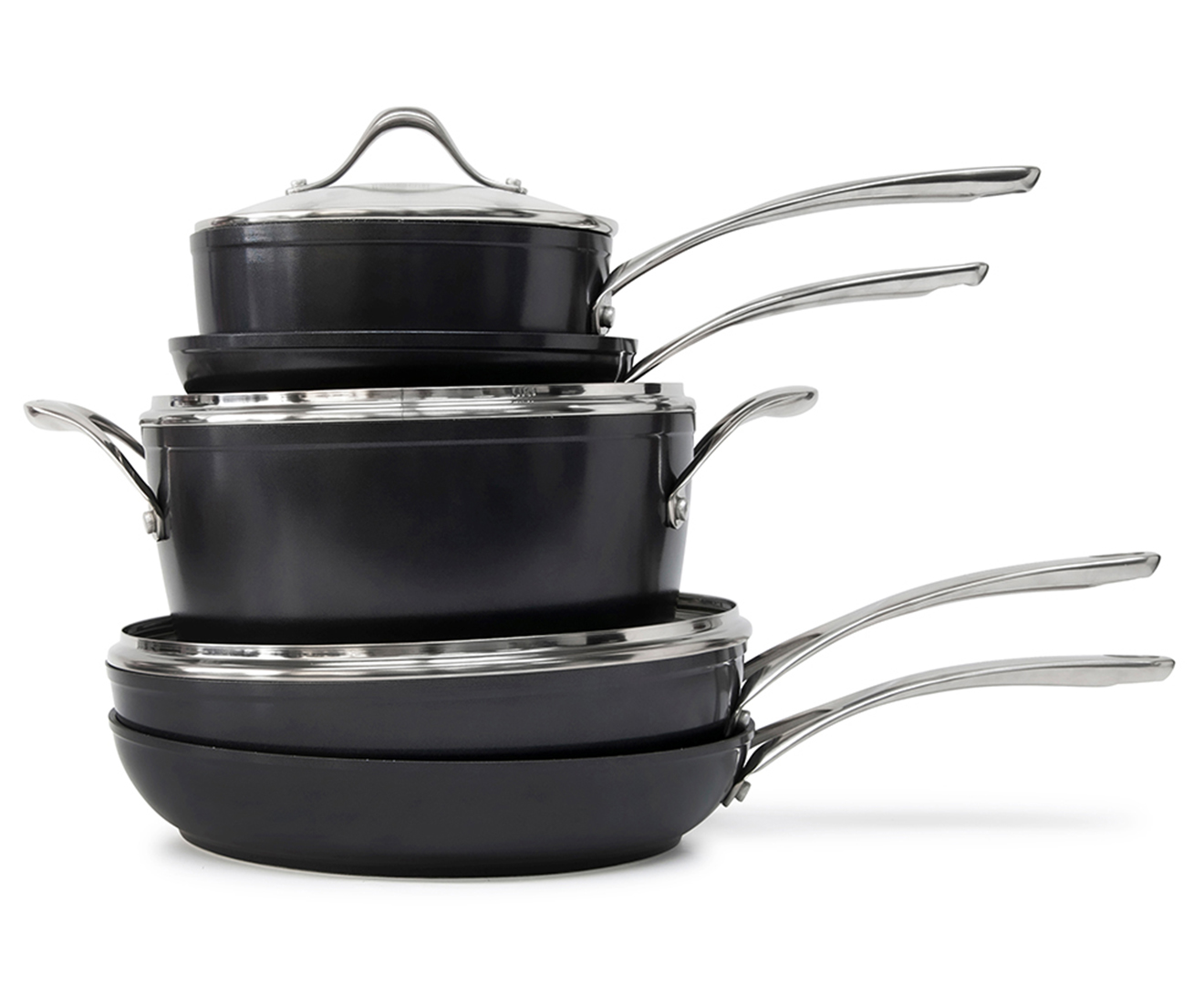 TAN-IUM 5 Piece Cookware Set  Salt&Pepper - BLISS Gifts & Homewares